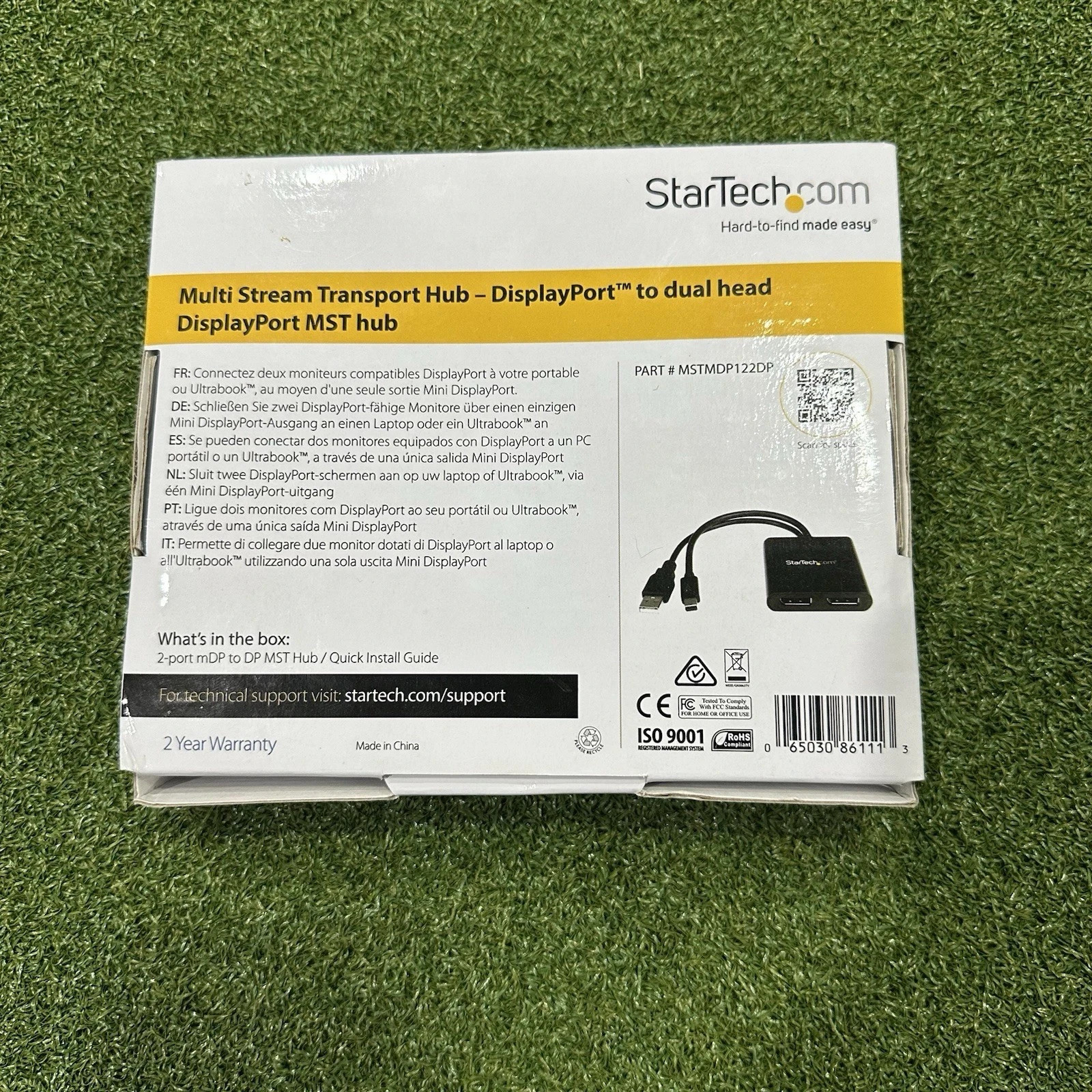 Multi-Stream Transport Hub MDP TO DP ADAPTER 2 MINI DISPLAYPORT NEW