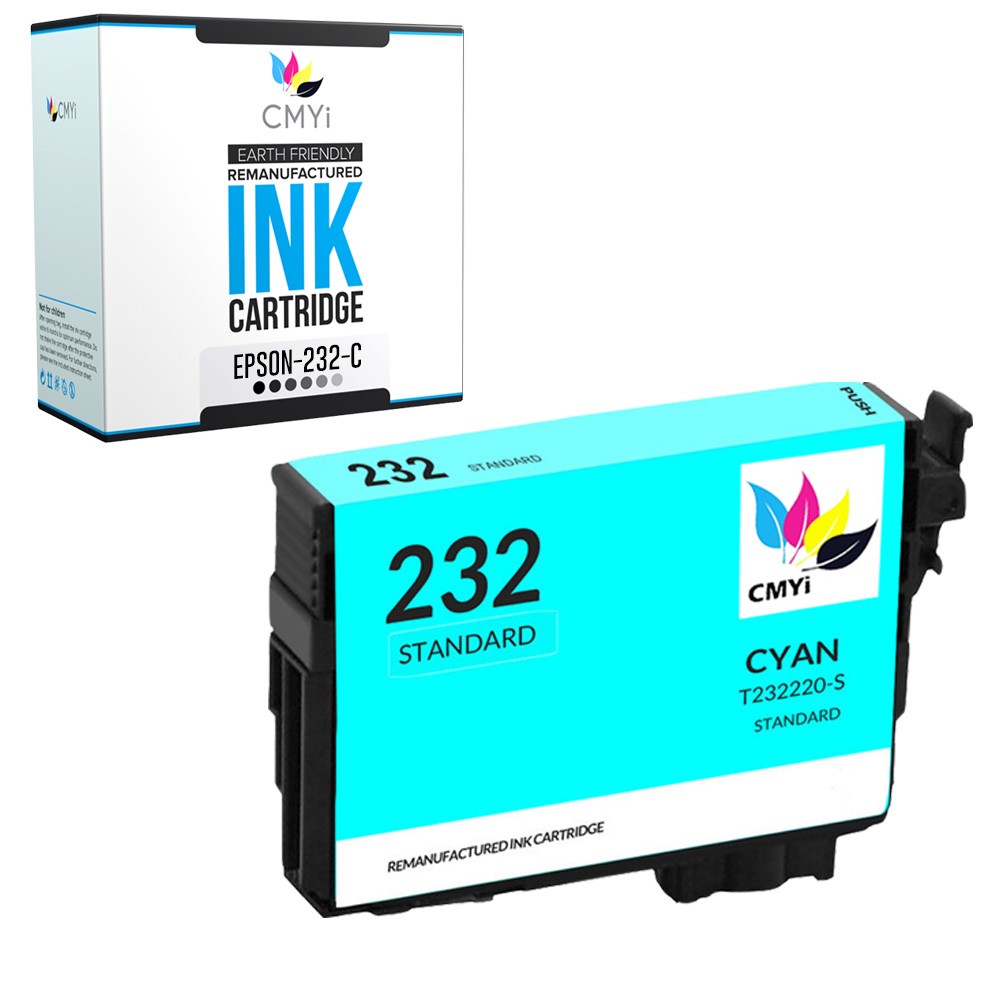 1-Pack CMYi Compatible 232 Cyan Ink Cartridge for Epson Expression Home XP-4200