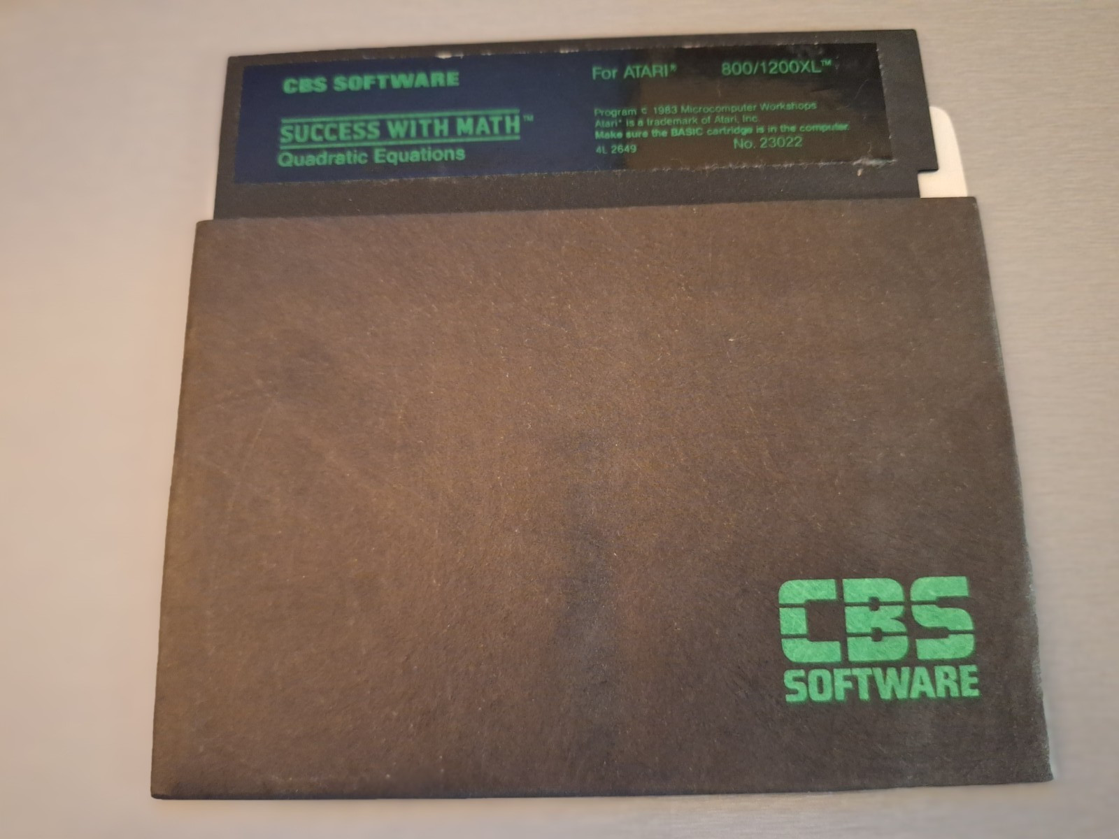 Success with Math: Quadratic Equations: Atari Computers, vintage 1983 5-1/4 CBS
