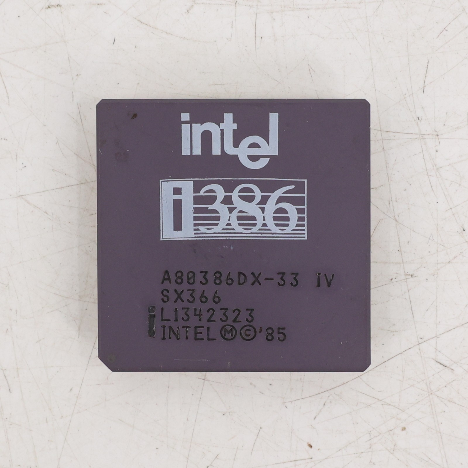 Vintage Intel 80386DX 33MHz CPU Processor A80386DX-33 PGA Chip Retro PC