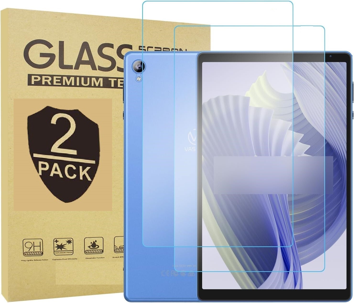 (2PCS) Tempered Glass Screen Protector For EP103A /Tab 10 Lite Tablet Model M10