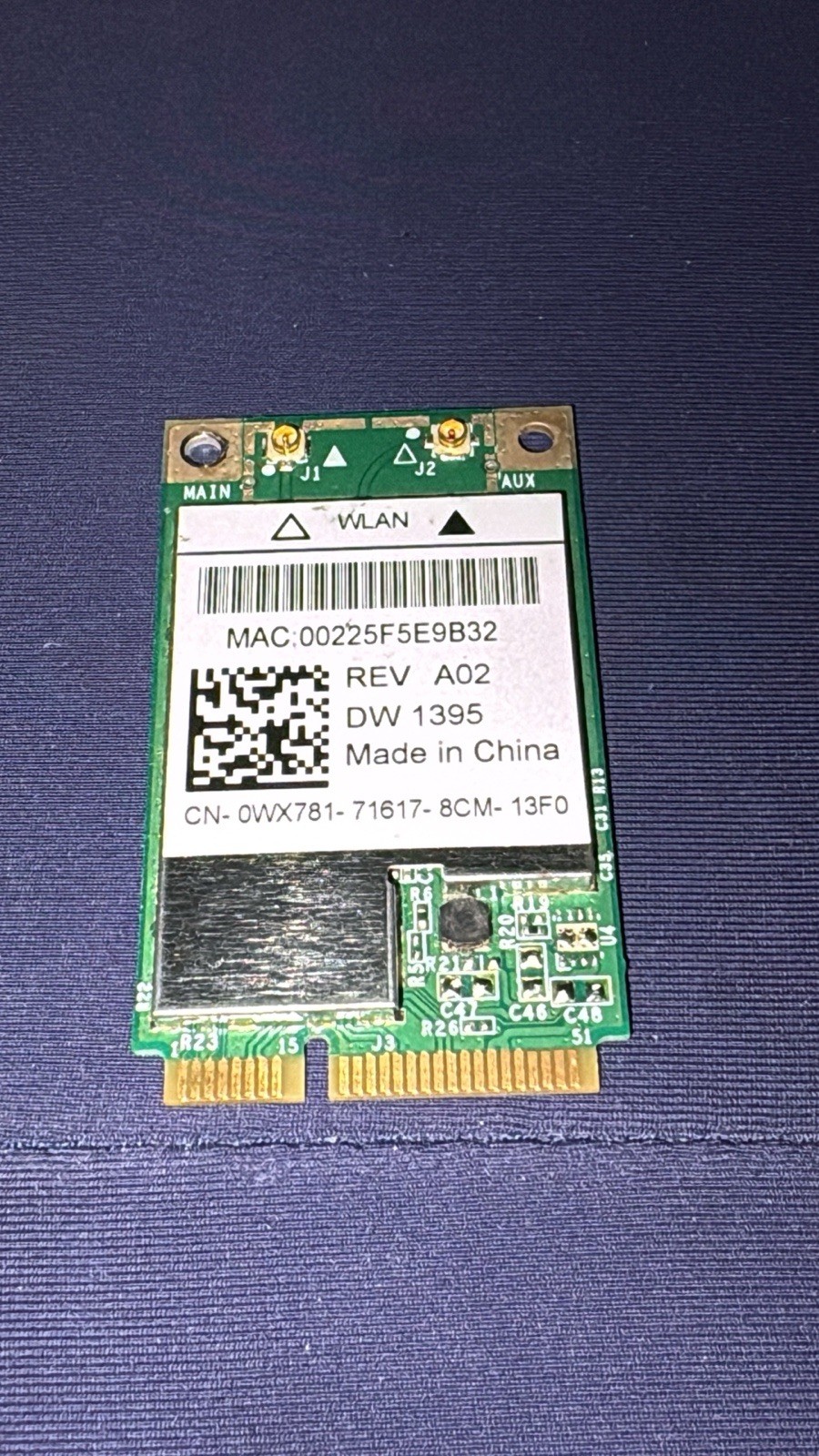 Original Dell DW1395 BCM94312MCG 802.11b/g Wireless Card Wi-Fi WX781 JR356