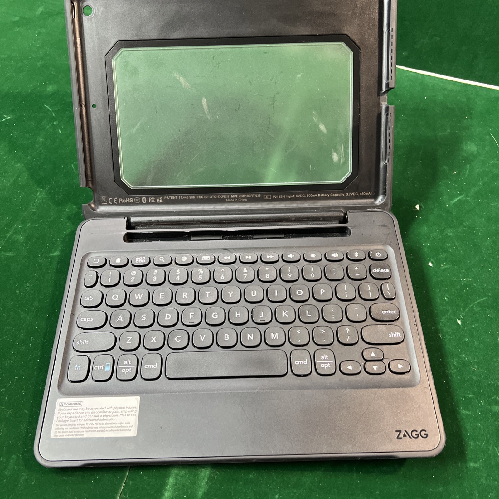 ZAGG Rugged Education Wireless Keyboard Durable Case for iPad 10.2 7th/8th