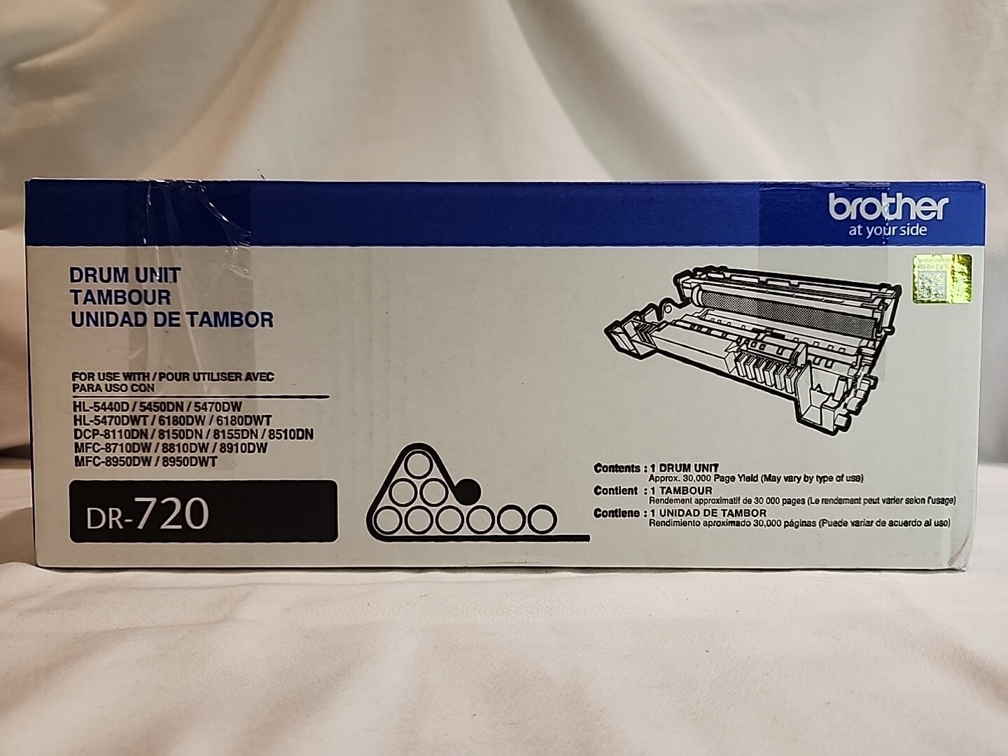 GENUINE - BROTHER DR-720 DRUM UNIT - 30,000 PAGES - OPEN BOX