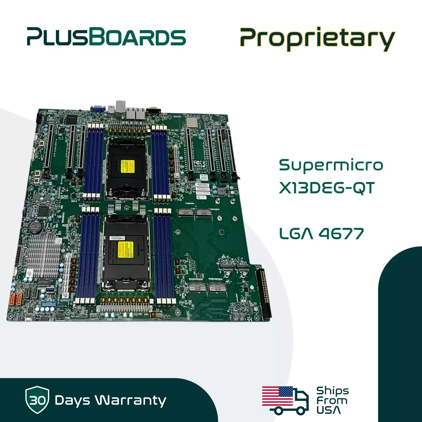 Supermicro X13DEG-QT 2x LGA 4677 Socket  DDR5 Proprietary Server Motherboard