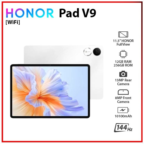 NEW HONOR Pad V9 WHITE 12GB+256GB Octa Core Bluetooth Android PC Tablet (Wi-Fi)