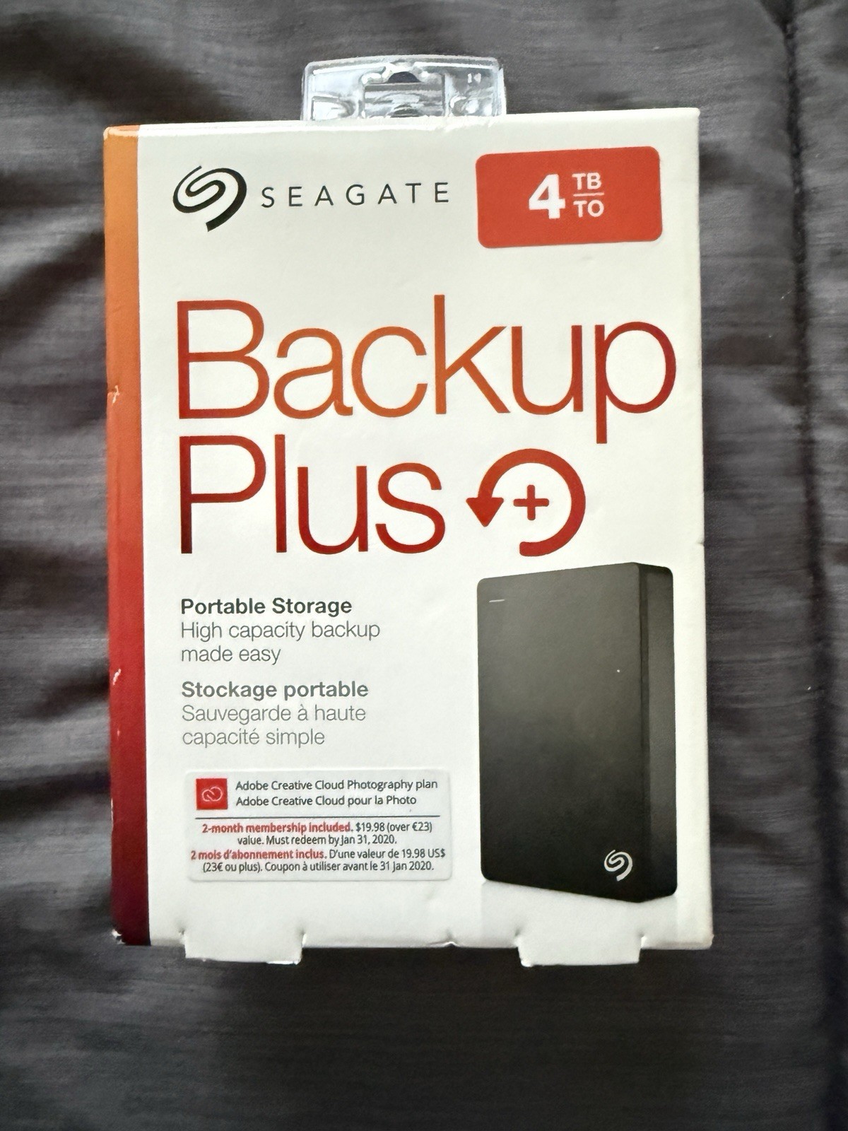 Seagate Backup Plus 4TB Portable External HDD Black for Mac & PC