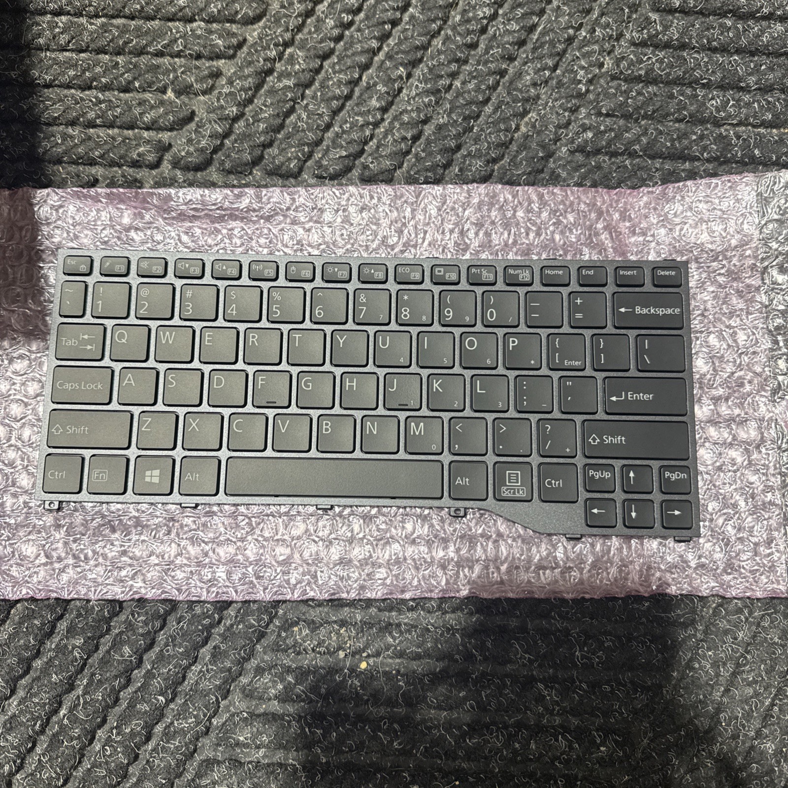 Fujitsu Lifebook P727 P728 U729x English US Keyboard with Anti-Bacterial coating