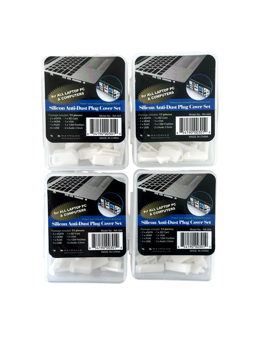13PCS Silicon Anti-Dust Plug Cover Set Laptop PC Universal *LOT OF 4*