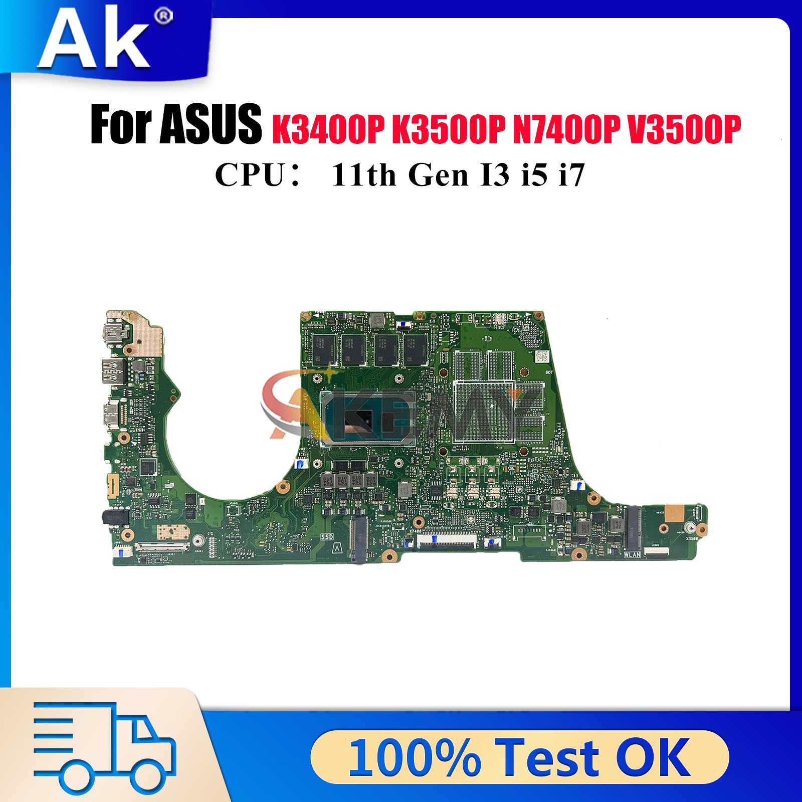 X7400PA Motherboard For ASUS K3400P X7400PC UMA K3500P V3400P Mainboard W/CPU