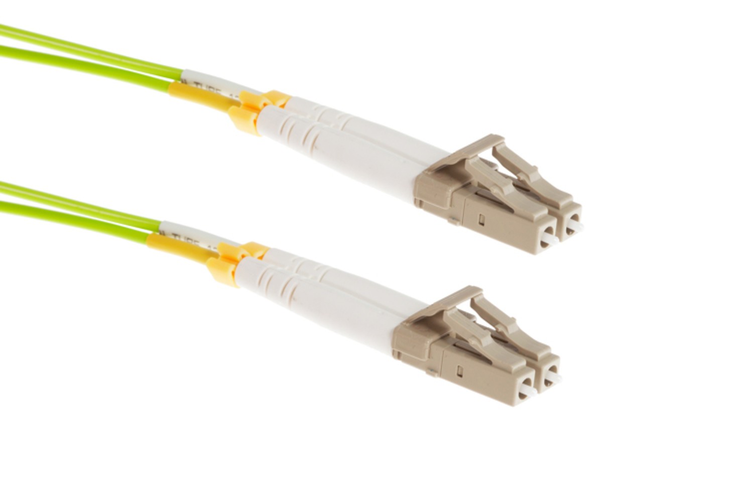 2m LC-LC OM5 Corning Multimode Duplex 50/125 UPC Fiber Optic Cable