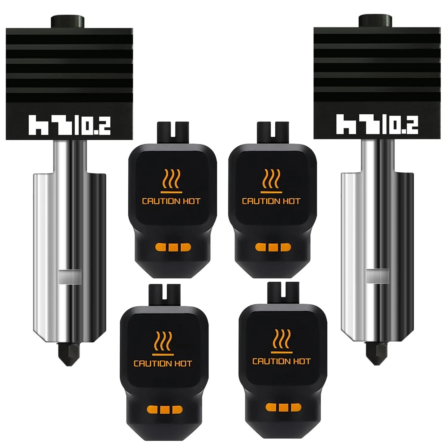 2PK 0.2mm High Precision Hotend for Bambu Lab P2S/X2D/H2D/H2C/H2S/A1 Nozzle H...