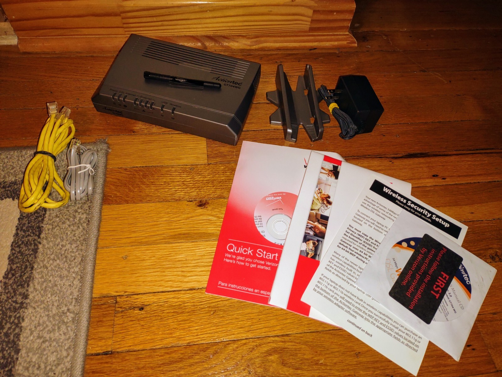 Actiontec GT704WG DSL Modem Router Verizon Wireless 