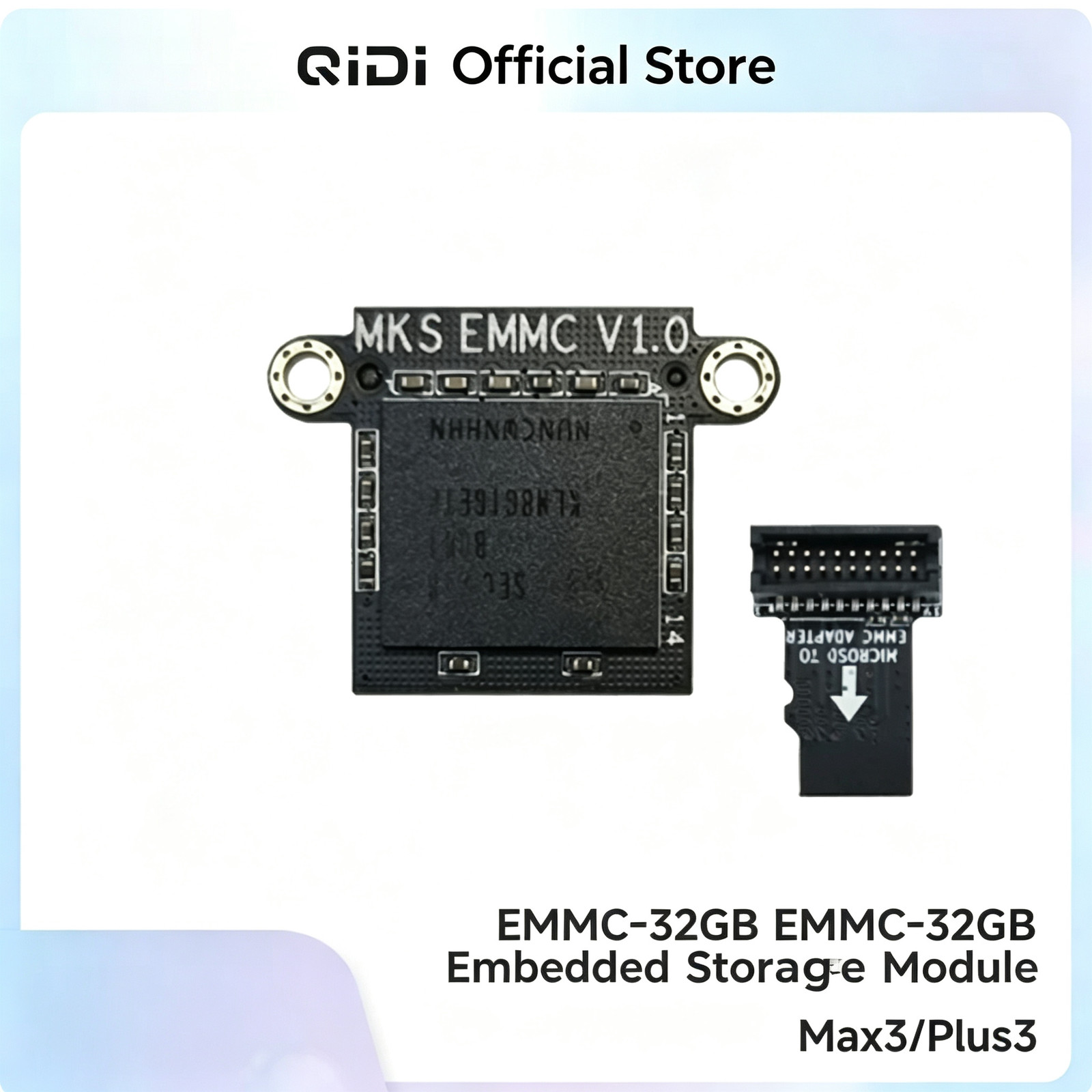 QIDI EMMC‑32GB Embedded Storage Module For Max3 Plus3 3D Printer Part