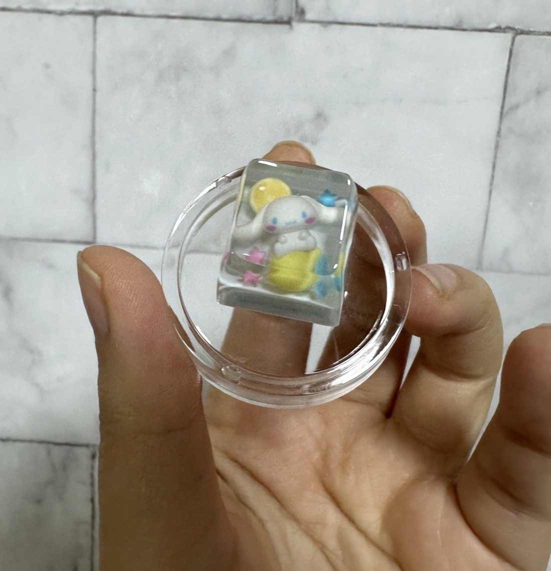 [In stock] Sanrio Keycap Resin Cinnamoroll Official Licensed Korea Limited
