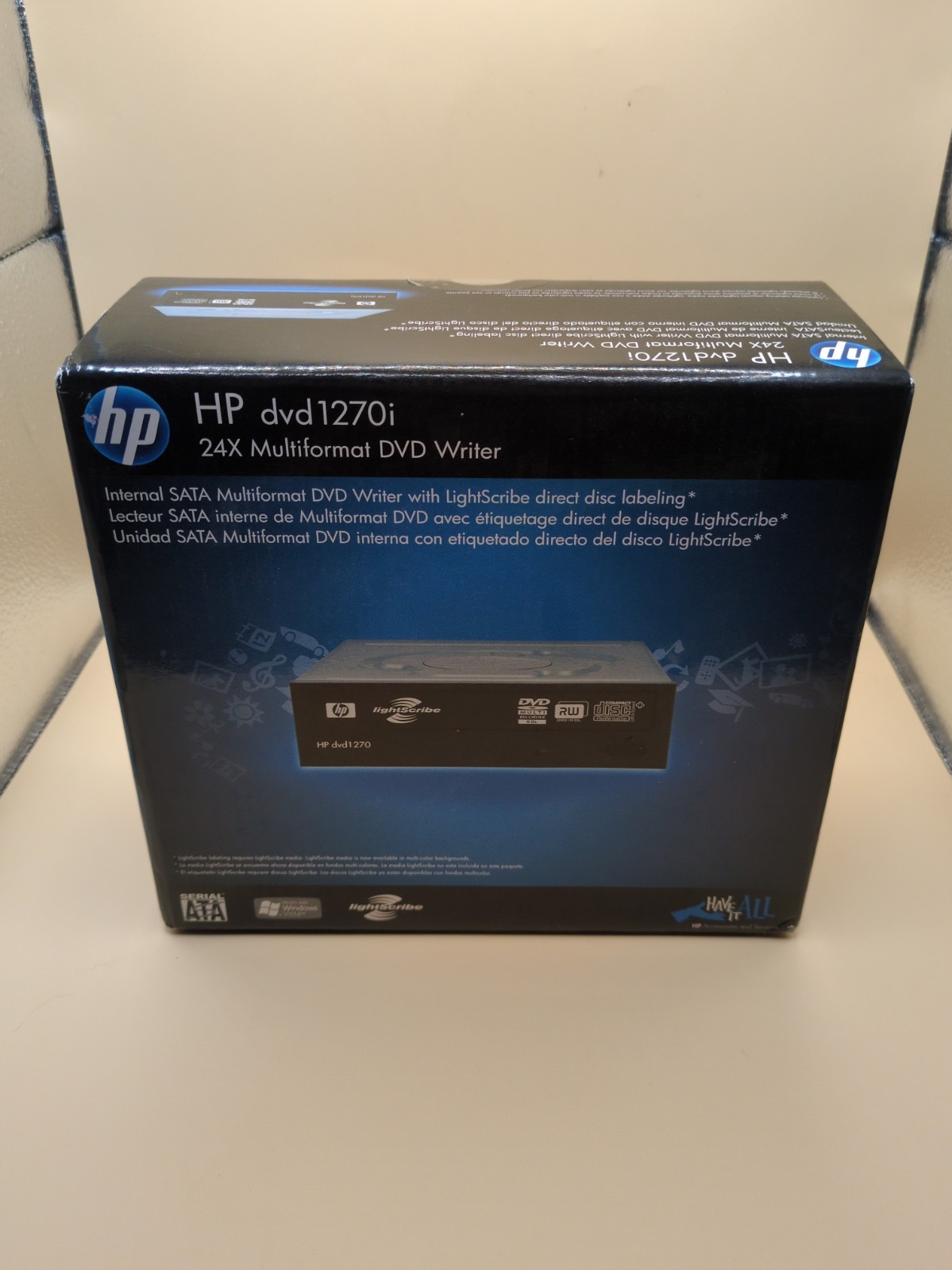 NEW HP 24x Multiformat DVD/CD Writer Burner Model dvd1270i
