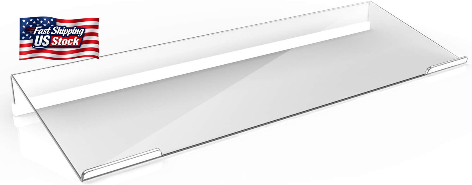 Richboom Clear Acrylic Tilted Computer Keyboard Holder for Easy Ergonomic Typing