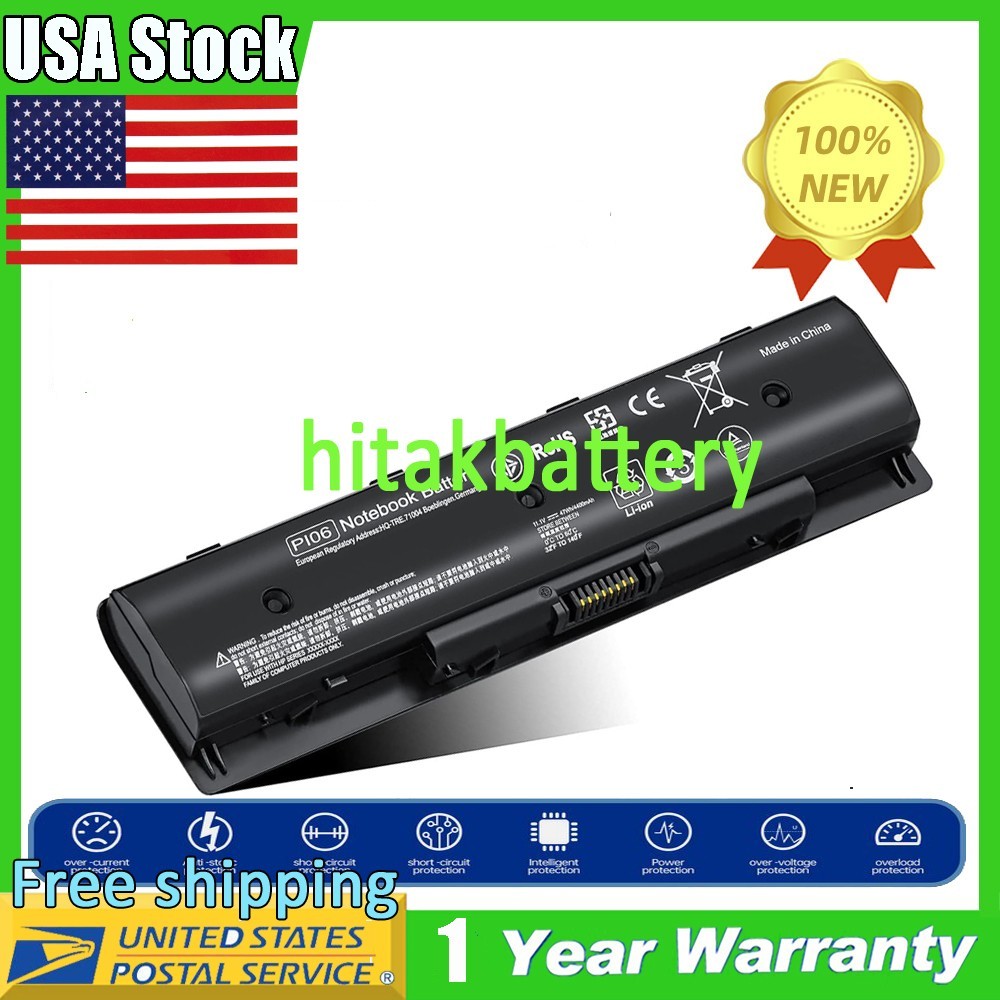 Pi06 Battery for HP Pavilion 14 15 17 NoteBook PC 15-E 17-E HSTNN-YB40 6 Cell