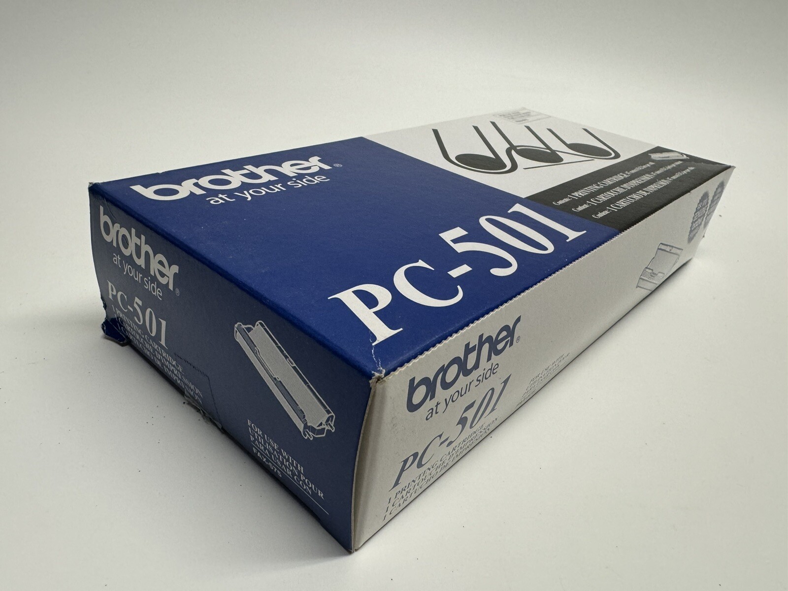 VINTAGE FACTORY SEALED Brother PC-501 Black Printing Cartridge for FAX-575