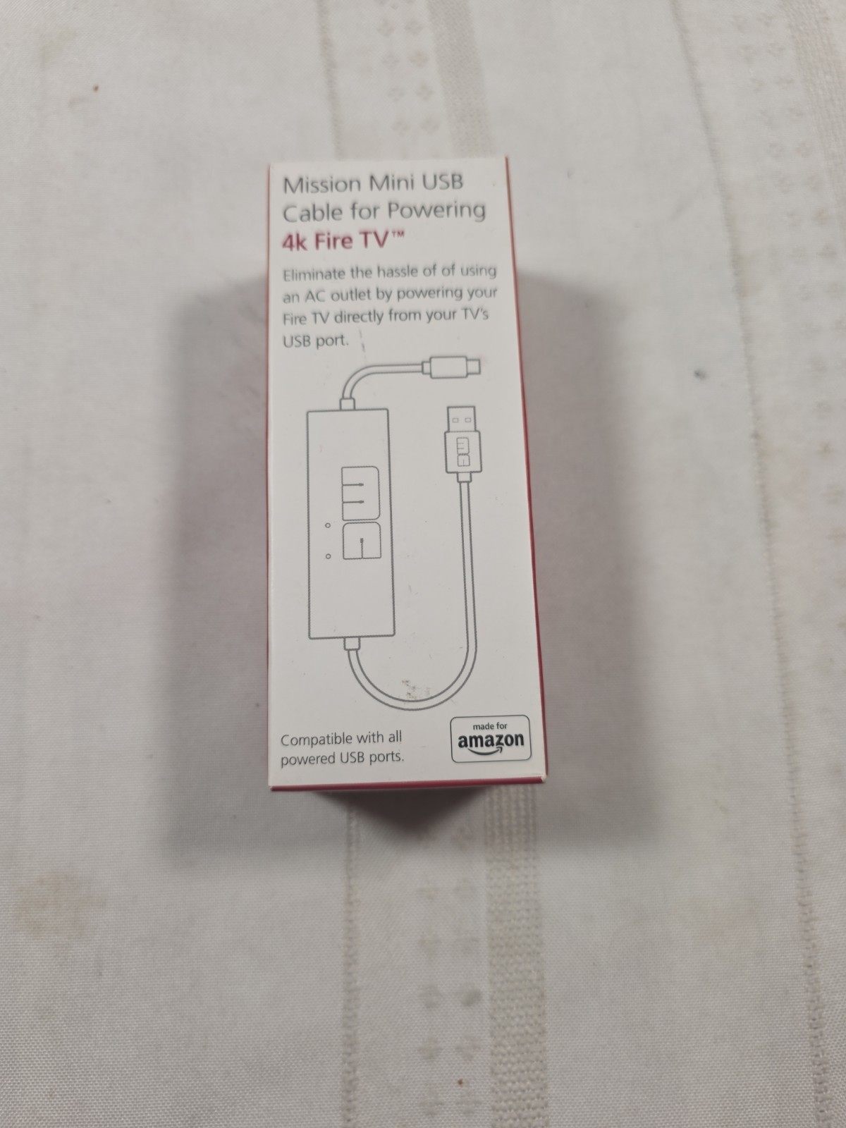 Mission Cables MC45 USB Power Cable for Amazon Fire TV