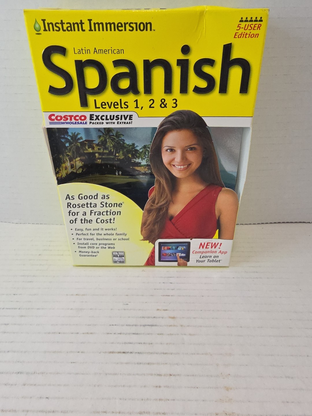 Instant Immersion Spanish Levels 1-3 PC & Mac Course Costco Ed. 