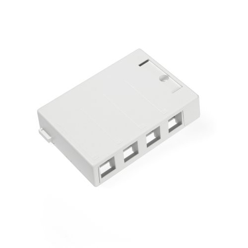 Leviton QuickPort 4 Port Surface Mount Box White Home Lighting Accessory