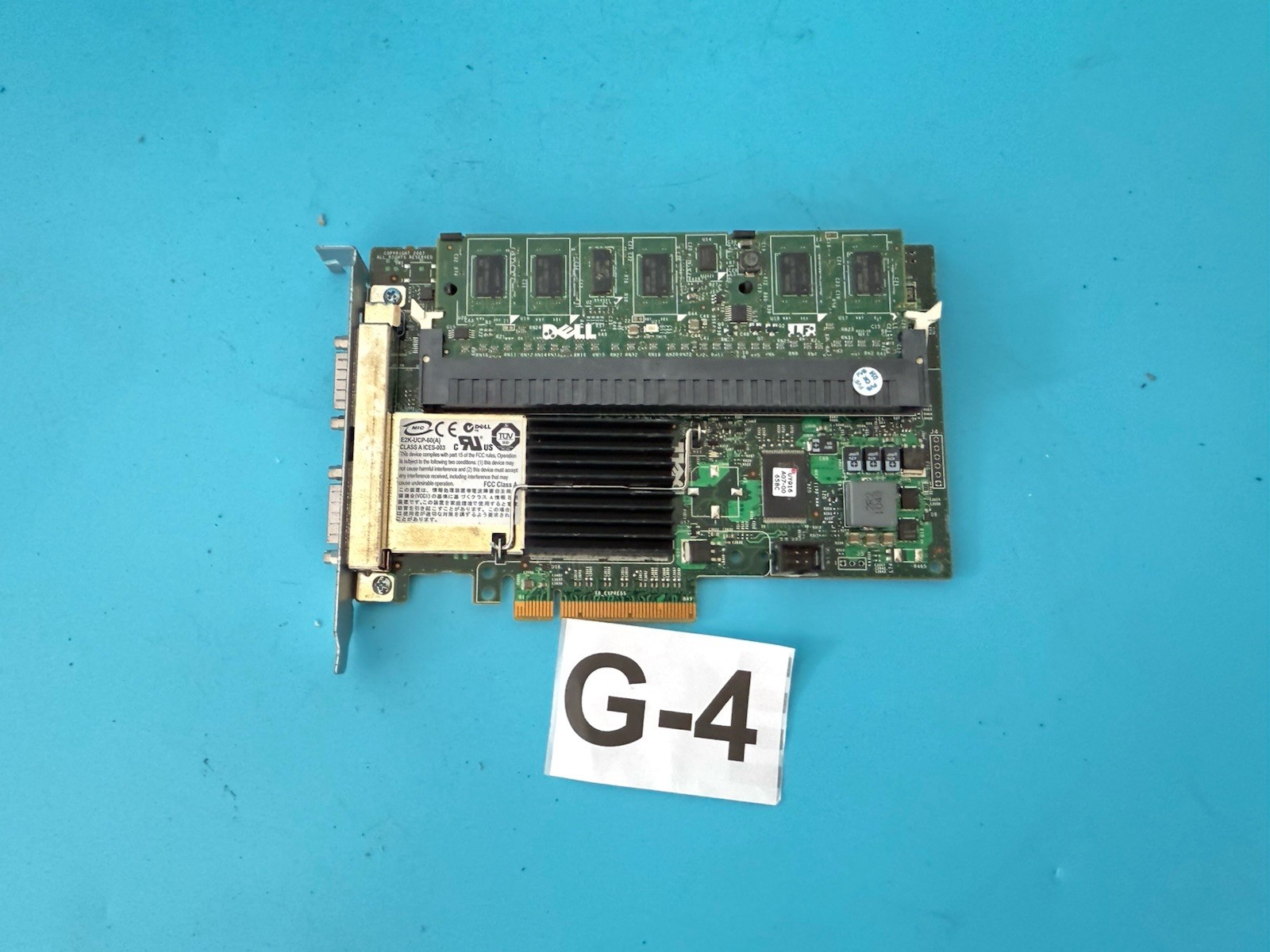 Dell PERC 6/E SAS RAID Controller Card PCIe x8 w/ 256MB Cache & Battery BBU