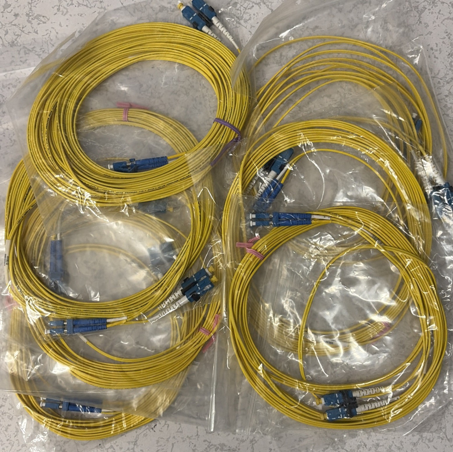 OS2 SC to LC Fiber Patch Cable Single Mode Duplex 20ft 10Gb Jumper SMF