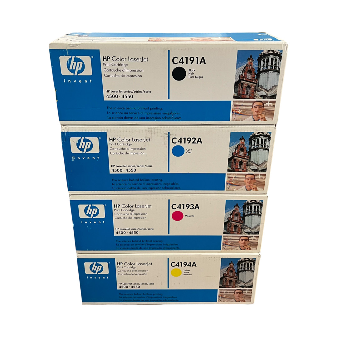 HP LaserJet C4191A / C4192A / C4193A / C4194A Toner Cartridge - SET OF 4 *New*