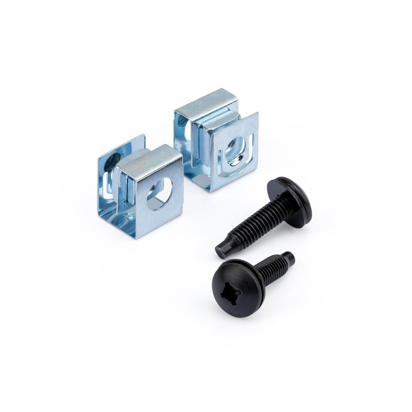 StarTech CLPSCRW1032 50Pk 10-32 Server Rack Black Screws w Slide On Clip Nuts