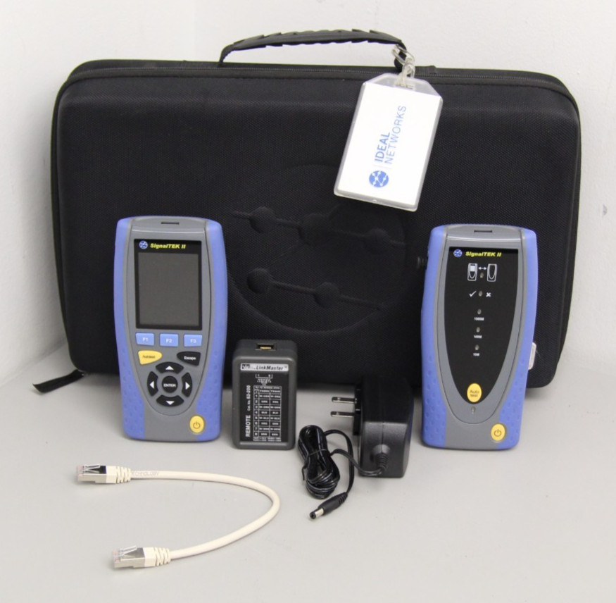 Ideal Networks SignalTEK II FO Fiber Optic And RJ45 Network Tester