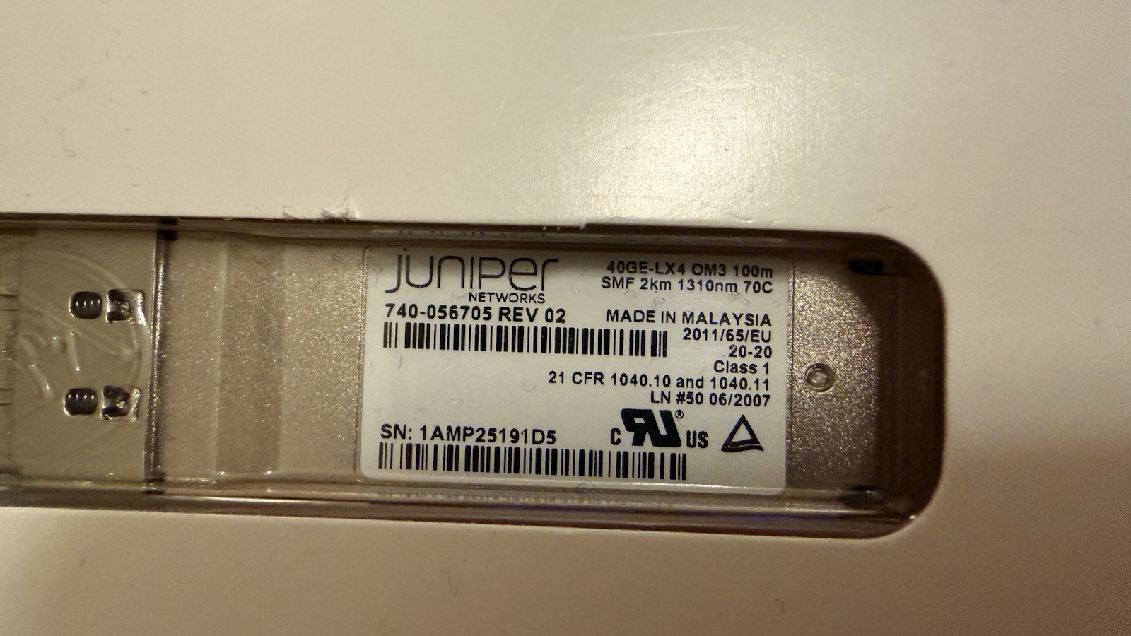 JUNIPER QSFP-40G-LX4