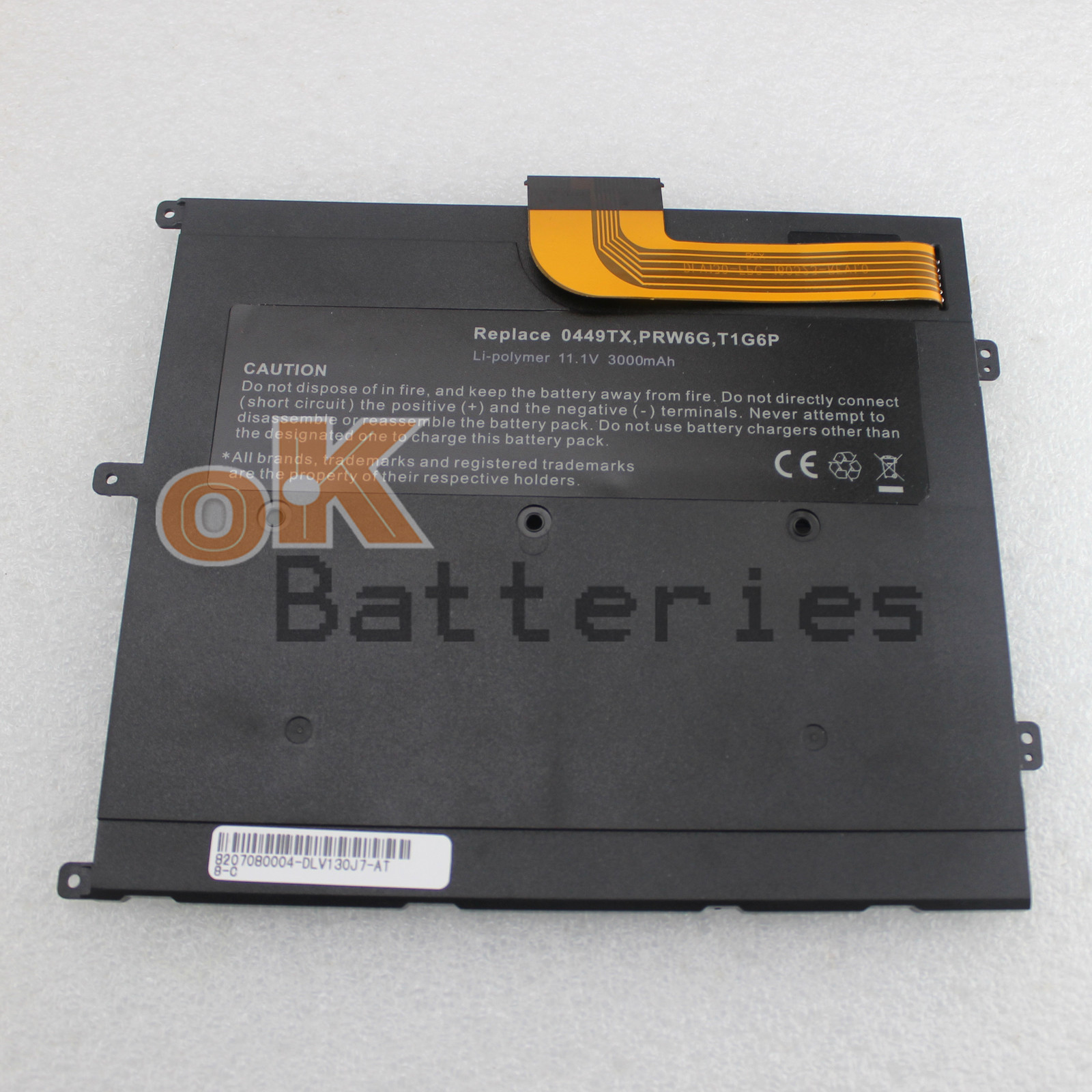 NEW 11.1V 3000mAh Laptop Battery For Dell Vostro V13 V130 Series T1G6P 0PRW6G