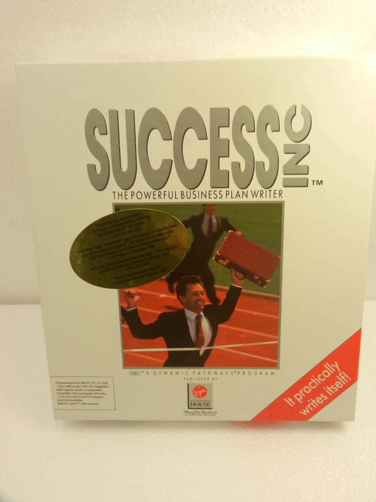 VINTAGE ( IBM PC / TANDY 1000 5.25" Floppy Disks ) Success INC -  BIG RETAIL BOX