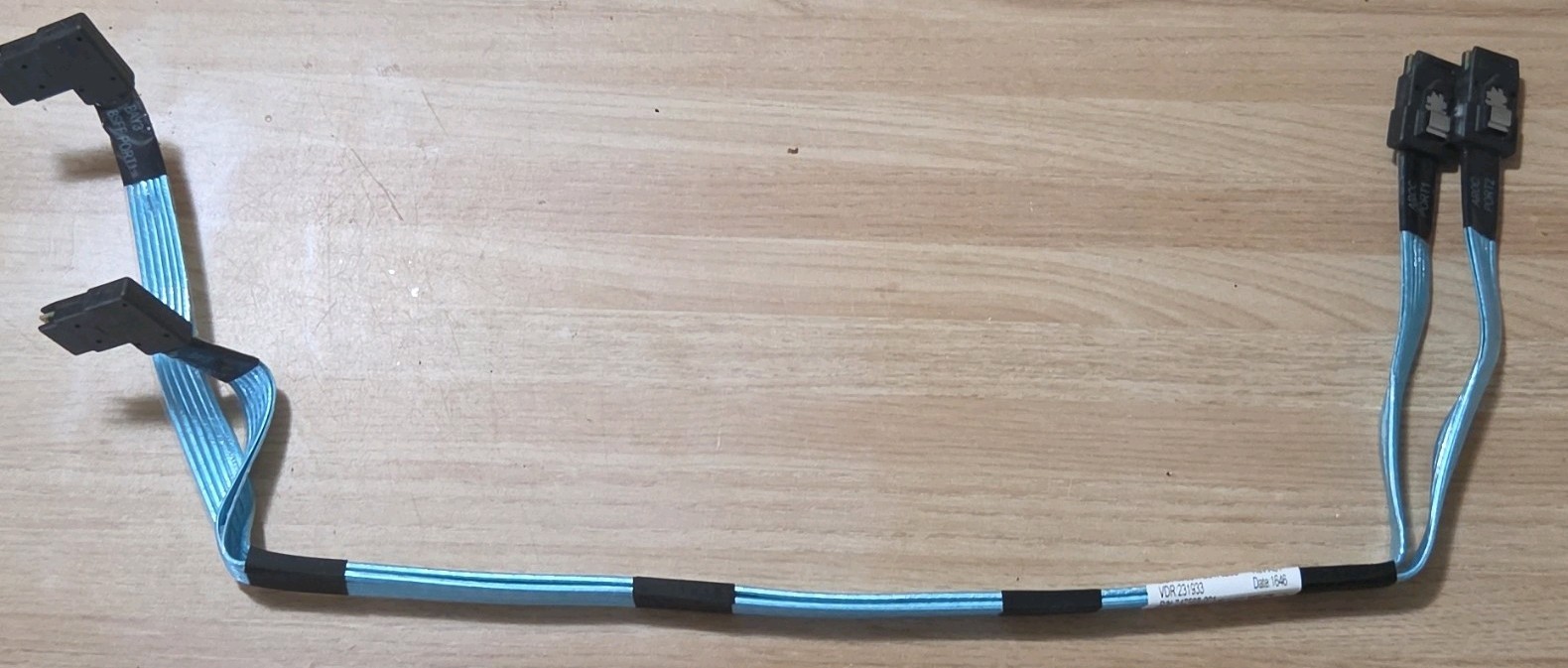 HP Mini SAS SFF-8087 to Dual SFF-8087 Flat Cable Blue/Black 747568-001