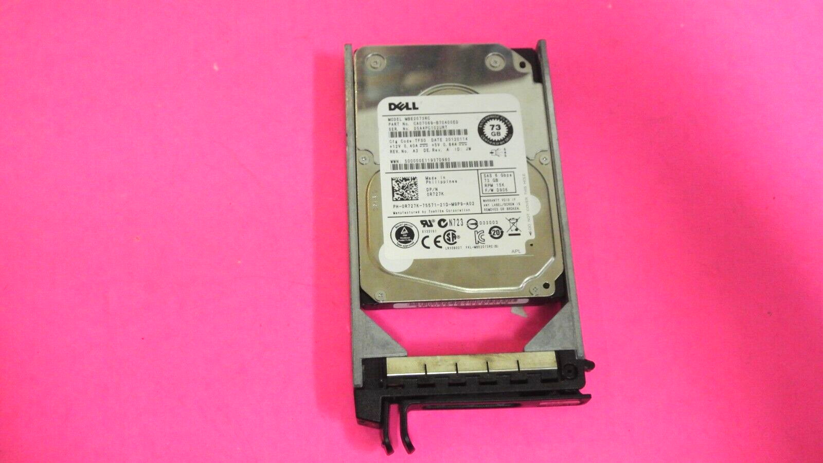 Dell 73GB MBE2073RC 15000 rpm 6Gb/s SAS HDD CA07069