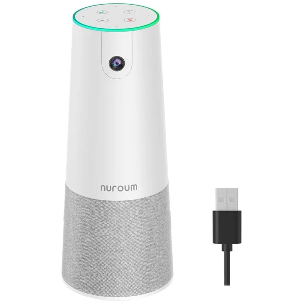 NUROUM AW-C20 Conference Webcam w Mic & Speaker for HD 1080P Video Call All-in 1