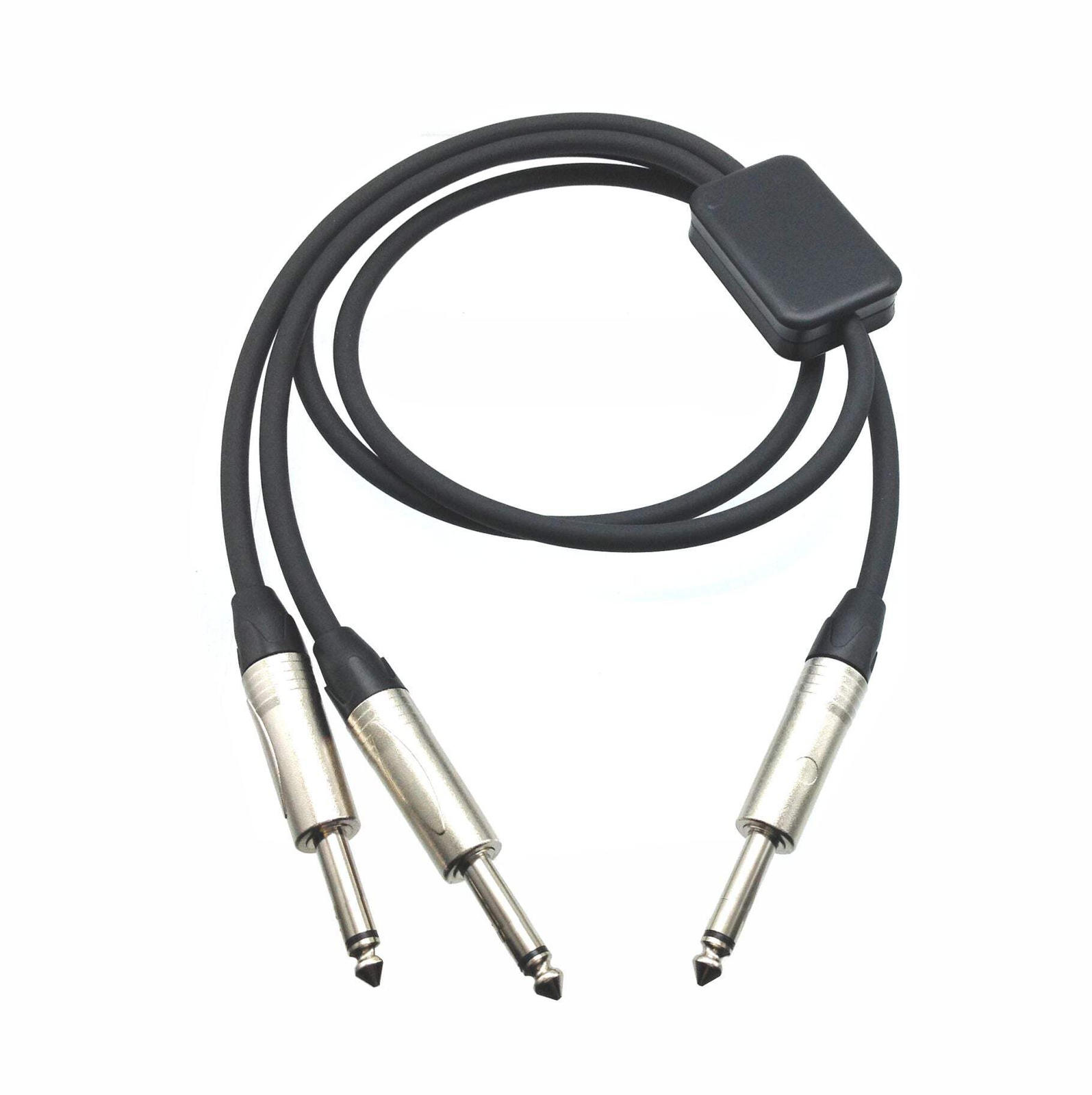 PRO Series Y Cable - 1/4" TS Male to Dual 1/4" TS Male