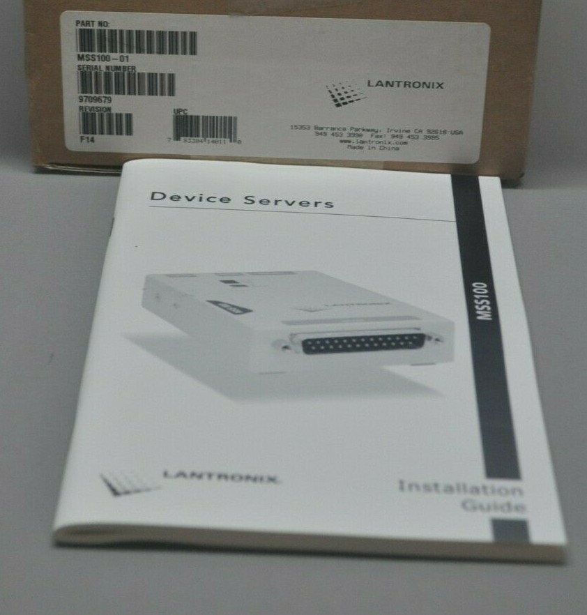 LANTRONIX MODEL MSS100-01 DEVICE SERVER REV F14 NOS 