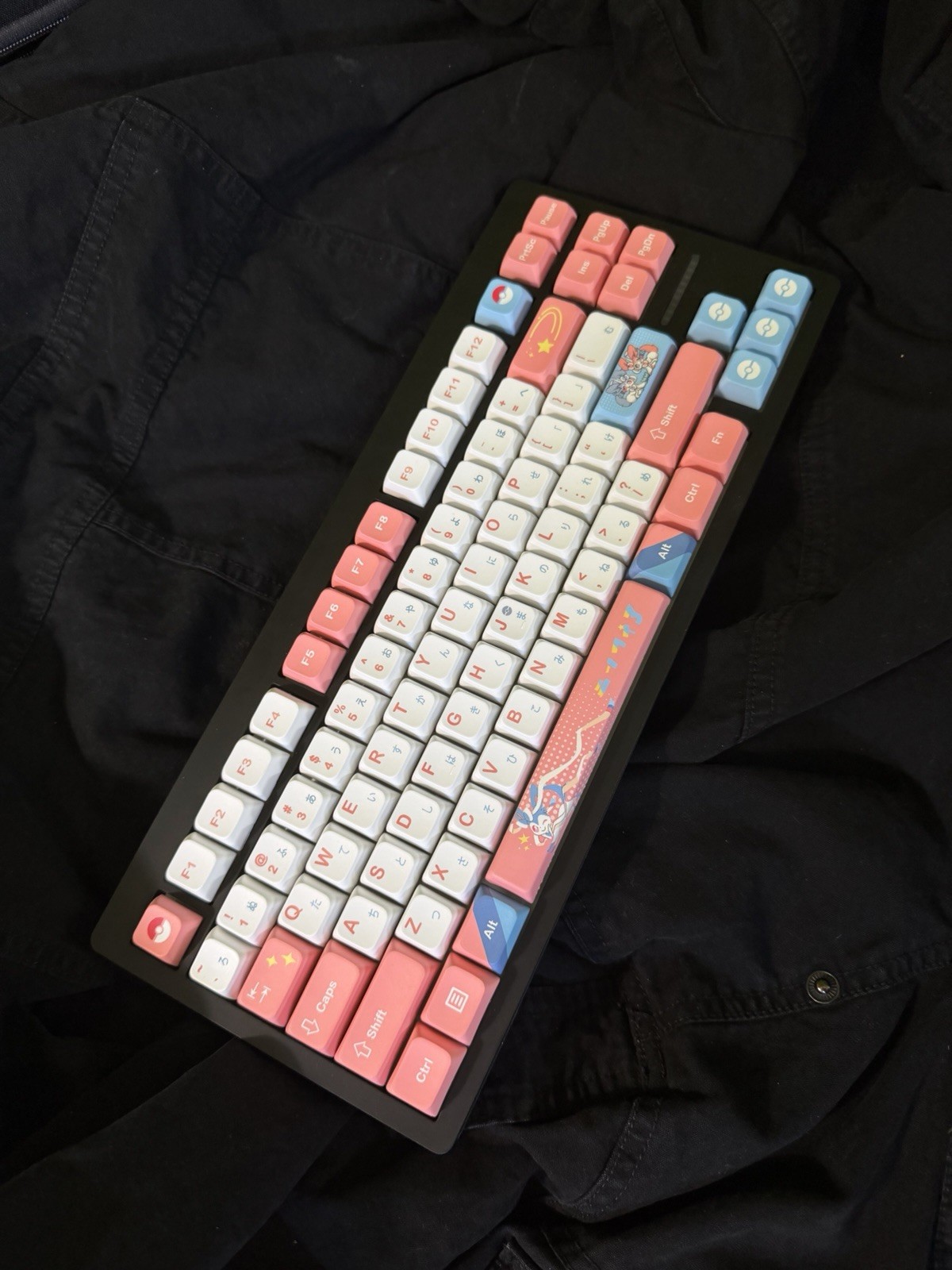 Fully Custom Sylveon Pokémon Themed Wooting RGB Gaming Keyboard PolarPRO+ Switch