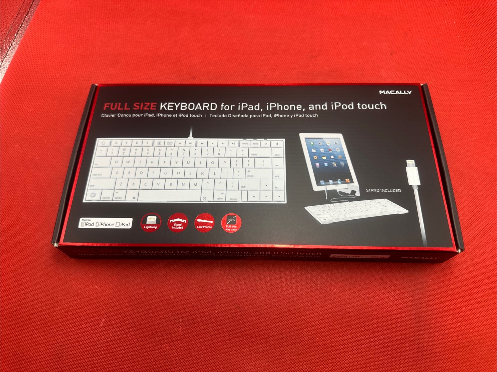 Lot Of 10 Macally Full Size Keyboard for ipad, iphone and ipod Touch IKEYLT
