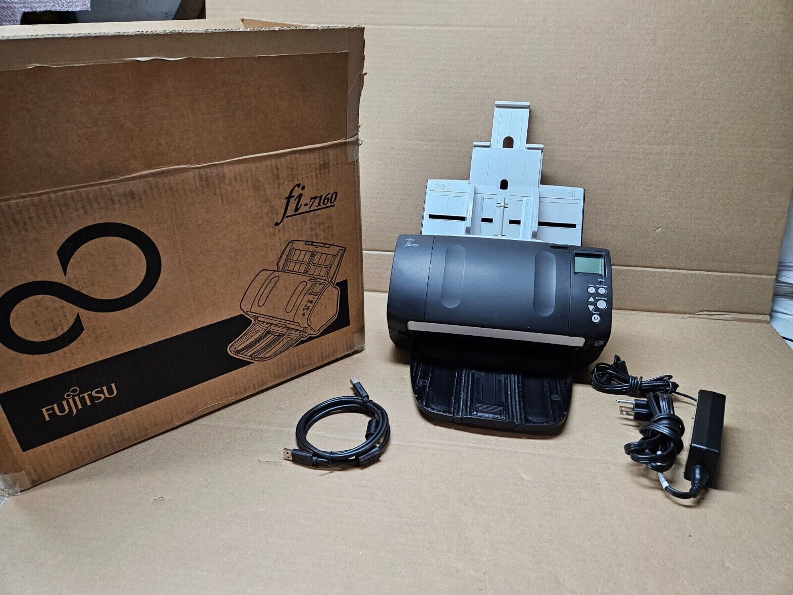 Fujitsu fi-7160 Color Duplex Scanner PA03670-B085 New Rollers, 1 Yr Warranty