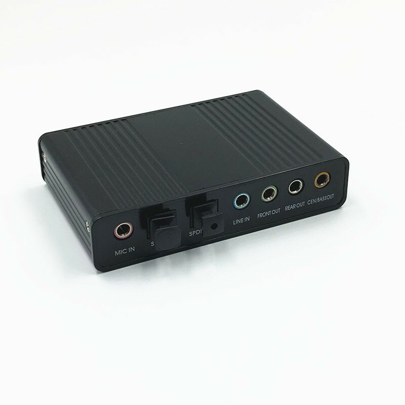 USB 6 Channel 5.1 External Optical Audio Sound Card Adapter Laptop Notebook PC