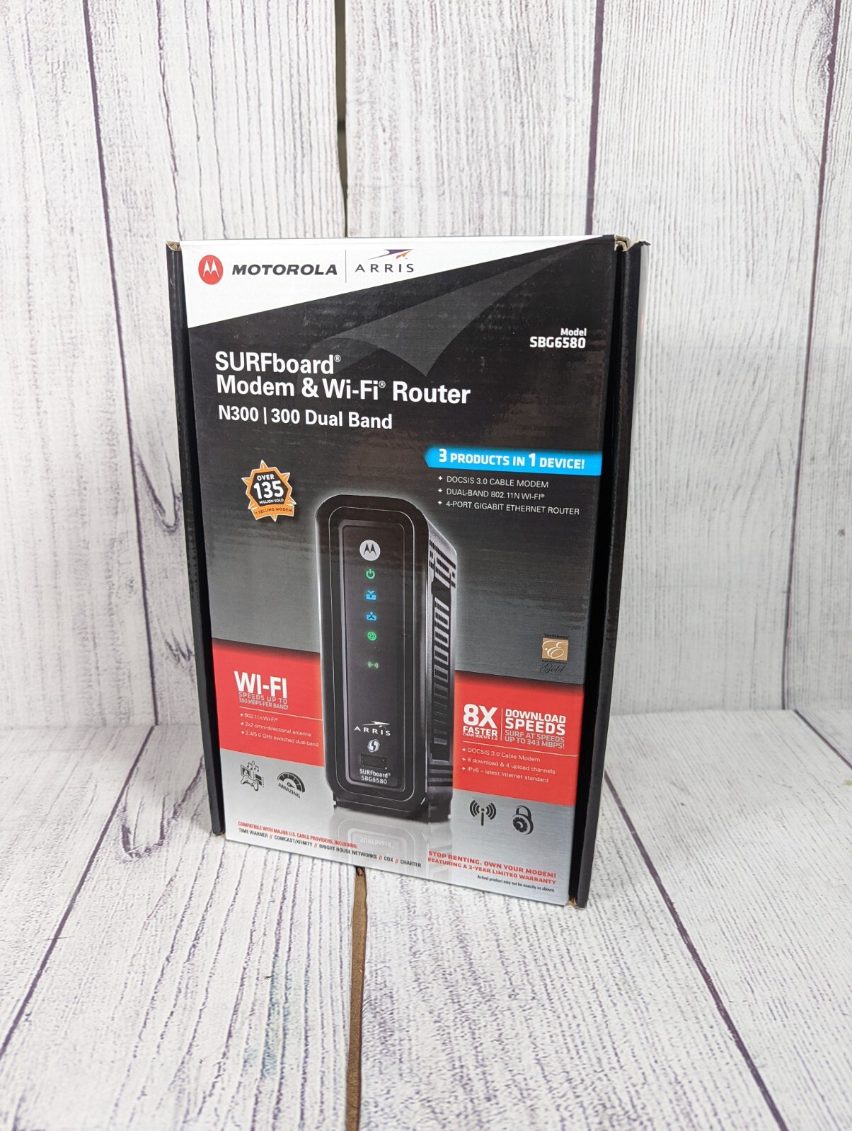 Motorola Arris SBG6580 DOCSIS 3.0 Wireless Cable Modem Router Gateway Comcast