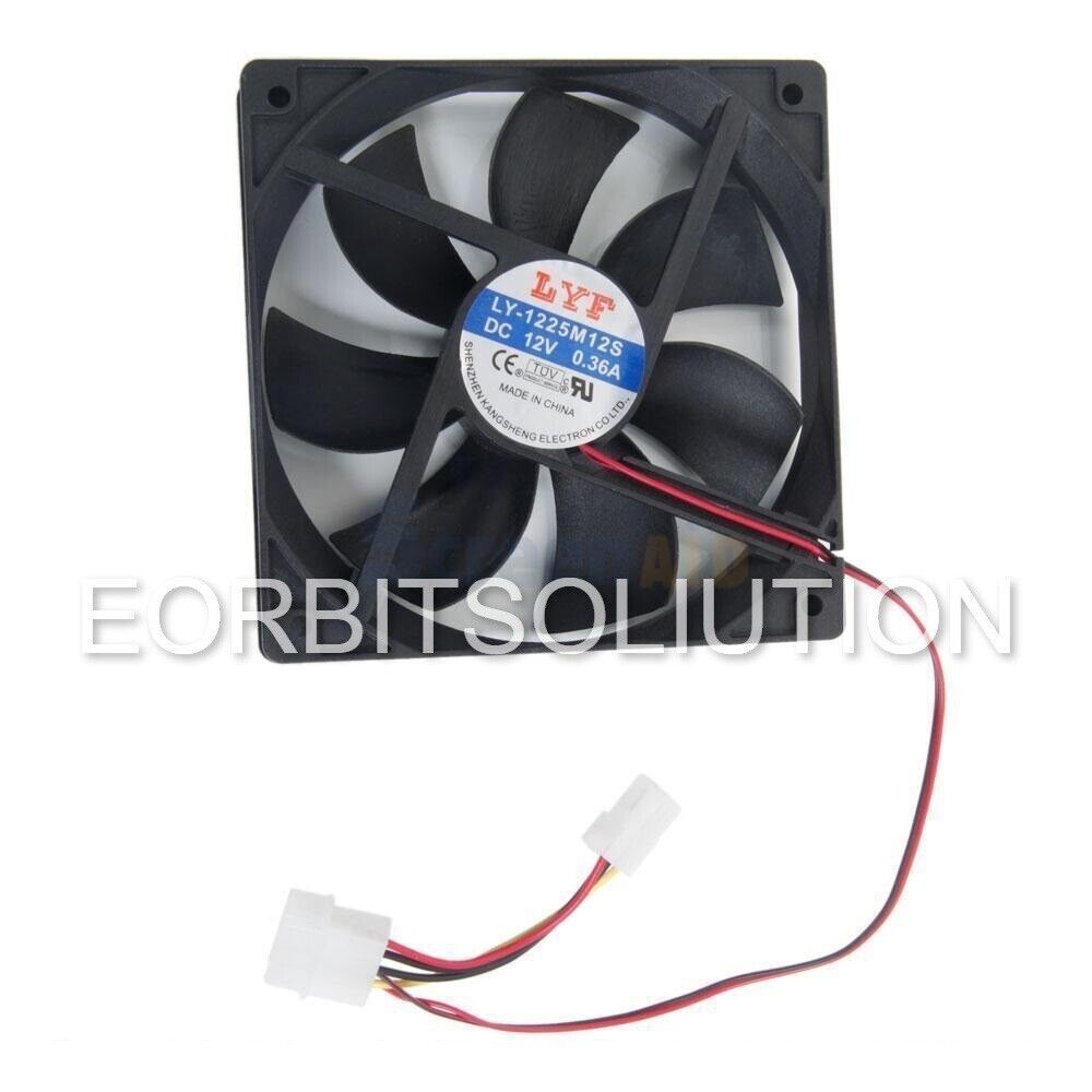 For Computer PC Desktop Host DC Fan New 4Pins 120mm IDE Chassis Fan Cooling