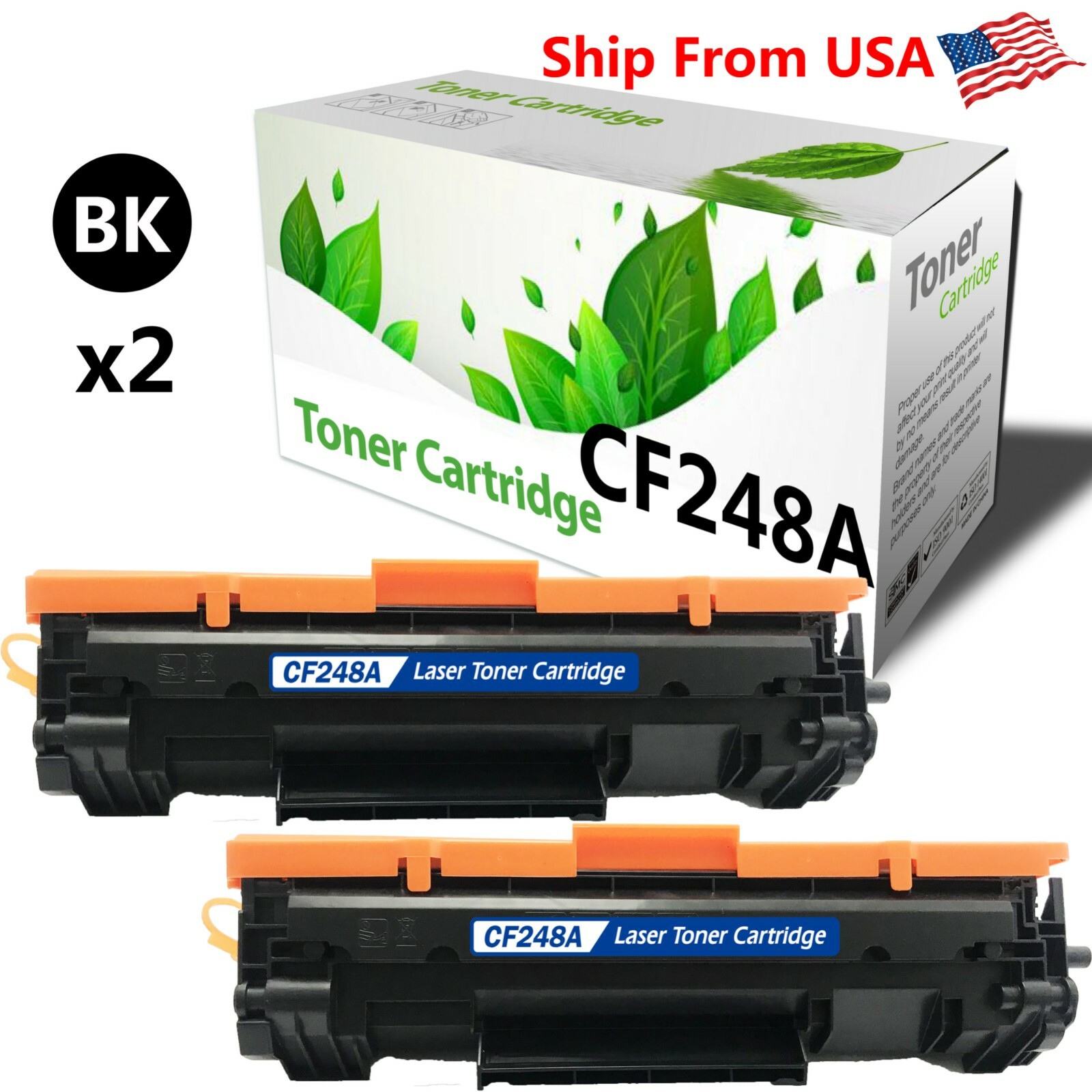 2 Pack 248 CF 248A Toner Cartridge for Pro MFP M31w M28w Printer