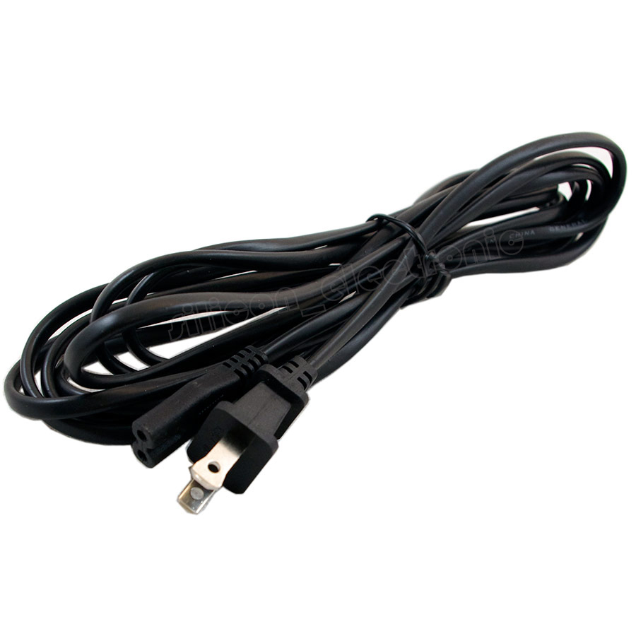 12Ft Extra Long AC Wall Power Cord for Led Lcd Tv Vizio Samsung 12 Feet 2 Prong