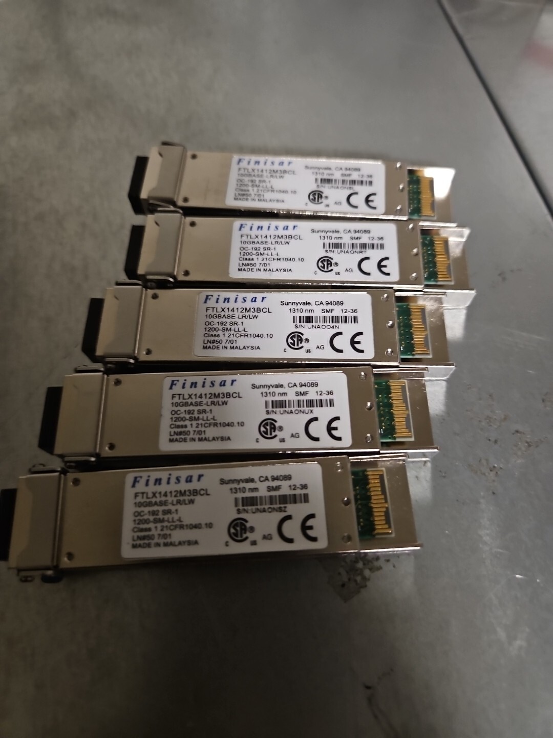 Finisar Original FTLX1412M3BCL XFP 10GBASE-LR 1310nm 10km Fiber Module