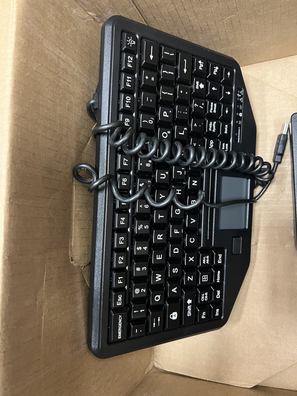 iKEY Rugged / Police Mobile Keyboard Mouse IK-TR-911-RED For Vehicle Laptop Car