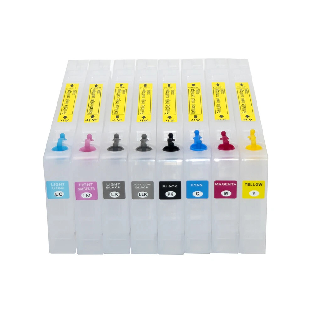 8Color 300ml T5651-T5659 Refillable Ink Cartridge with Chip For Stylus Pro 4800